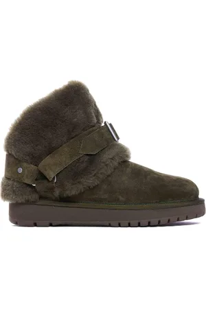 Burberry Stivaletti Chubby in camoscio e shearling