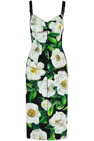 Dolce & Gabbana Abito Gardenia In Misto Poliammide