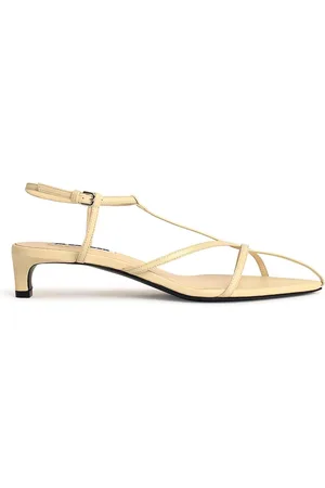 Jil Sander Sandali in pelle avorio