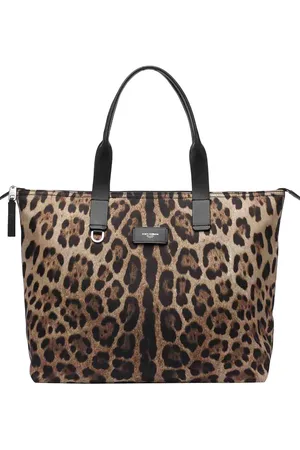 Dolce & Gabbana Borsa Shopping Leopardata Con Logo