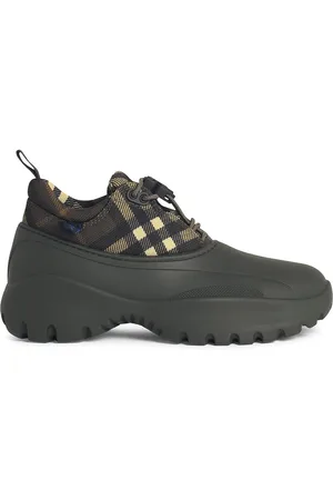 Burberry Sneakers in misto tessuto verde