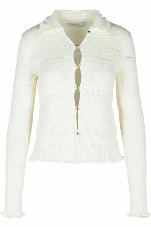 Lanvin Cardigan in cotone a coste