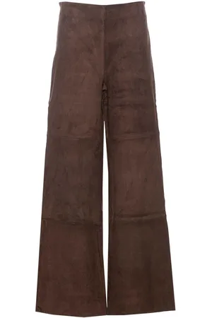 arma leder Pantaloni Karina marroni