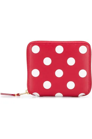 Comme des Garçons Portafoglio in pelle stampata pois