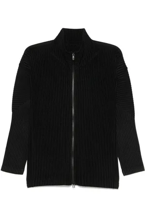 Issey Miyake Cardigan con cerniera di base
