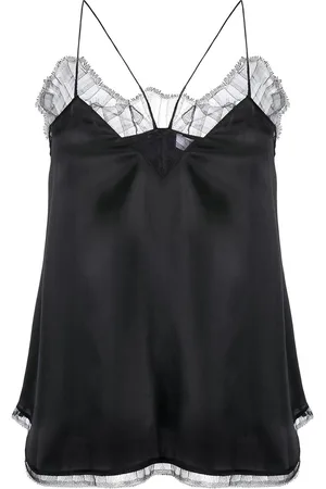IRO Top in seta con spalline sottili