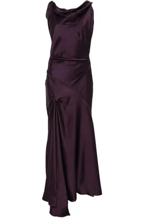 Victoria Beckham Vestito midi drappeggiato asimmetrico