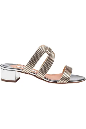 Aquazzura Mule Esencia 35 In Pelle Laminata