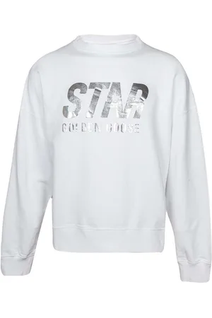 Golden Goose Felpa Crewneck In Cotone Colore Bianco