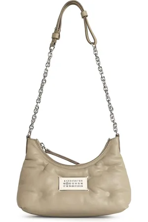 Maison Margiela Borsa piccola in pelle grigia