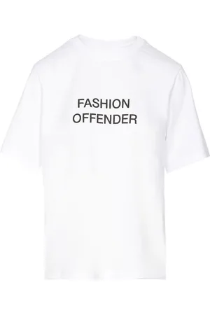 Victoria Beckham Maglietta con slogan Fashion Offender