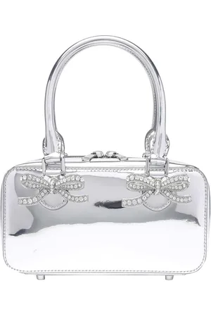 Self-Portrait Mini borsa tote in pelle
