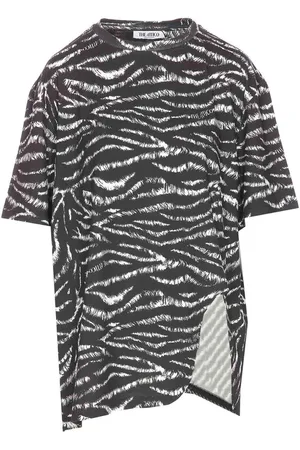 The Attico T-shirt con stampa zebrata