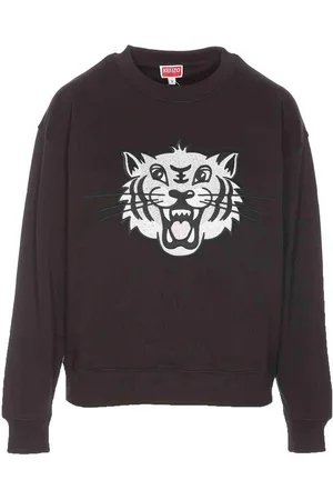 Kenzo Felpa ricamata tigre felice