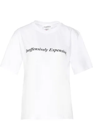 Victoria Beckham T-shirt con slogan inoffensivamente costosa