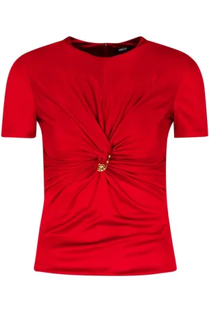 VERSACE T-shirt in viscosa rossa Medusa