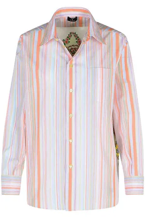 Etro Camicia in cotone arancione
