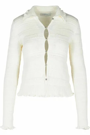 Lanvin Cardigan in cotone a coste