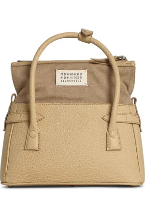 Maison Margiela Borsa in pelle crema East West 5Ac