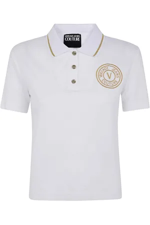 VERSACE Polo Vembl a maniche corte con ricamo