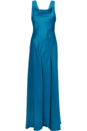 Alberta Ferretti Abito in raso ritagliato