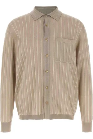 BRIONI Camicia lavorata a maglia