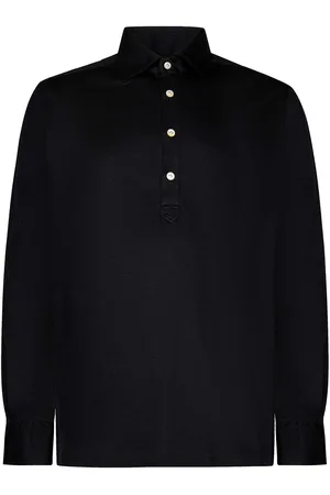 Kiton Polo stile camicia in jersey