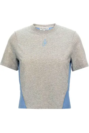 J.W.Anderson J. W. Anderson T-shirt corta con pannelli con ricamo ancora