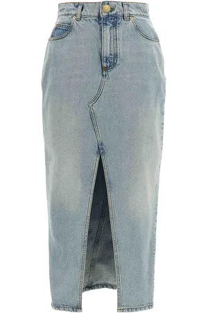 Balmain Gonna longuette in denim