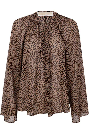 Michael Kors Top con scollo a V ghepardo