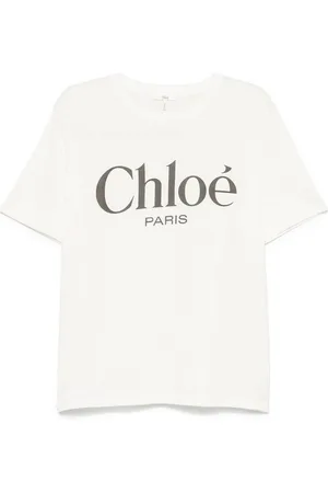 Chloé T-shirt sopra il logo Scritta