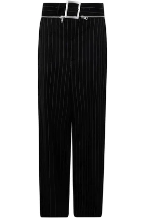 Jean Paul Gaultier Pantaloni sartoriali gessati in lana