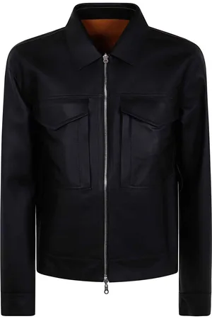 DESA 1972 Giacca squadrata reversibile in pelle