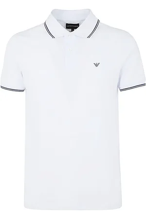 Emporio Armani Polo a maniche corte con righe sul collo