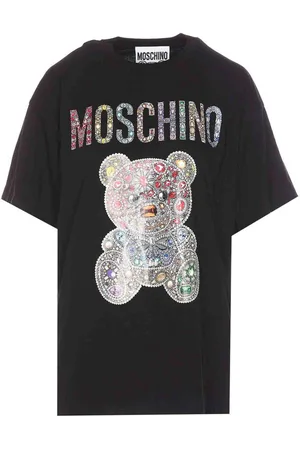 Moschino T-shirt con logo stampa Teddy