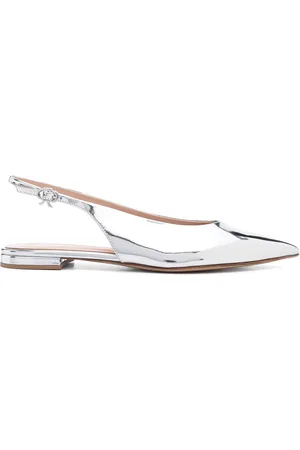 Gianvito Rossi Ballerina a punta con cinturino sul retro