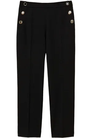Twin-Set Pantaloni con Bottoni Gioiello