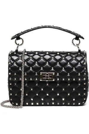 VALENTINO GARAVANI Borsa media Rockstud Spike in nappa