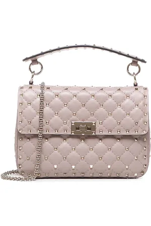 VALENTINO GARAVANI Borsa media Rockstud Spike in nappa