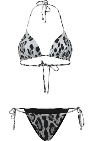 Dolce & Gabbana Set bikini con stampa leopardata