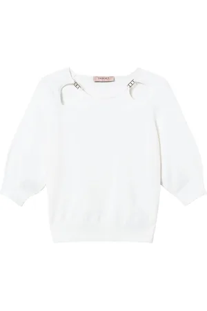 Twin-Set Maglione con placca ovale a t ritagliata