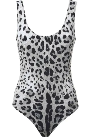 Dolce & Gabbana Costume intero olimpico con stampa leopardata