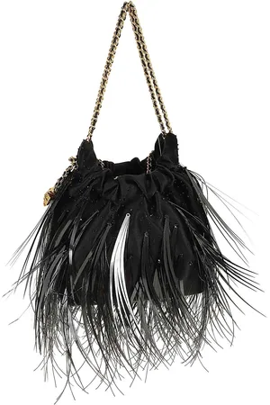 Tory Burch Fleming Feather Mini Hobo
