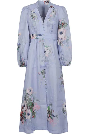 ZIMMERMANN Abito midi con scollo profondo di Everley