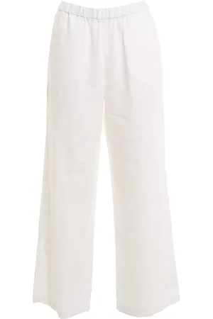 Aspesi Pantaloni a gamba ampia in lino