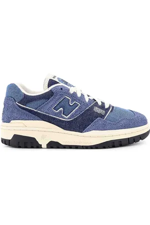 New Balance 550 Sneakers in denim e camoscio