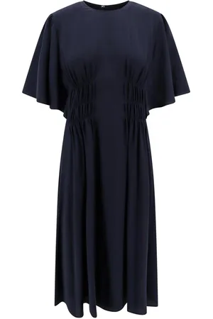 Chloé Abito in seta con drappeggio frontale