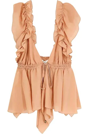 Chloé Top in seta con rouches