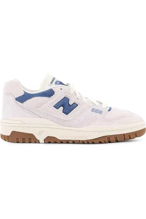 New Balance Sneakers in camoscio con dettagli in denim