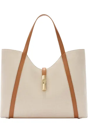 Furla Shopping Goccia Xl Hobo In Canvas E Pelle